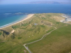 View of Portnoo from helicopter, Co. Donegal, Ireland View of Portnoo from helicopter, Co. Donegal, Ireland