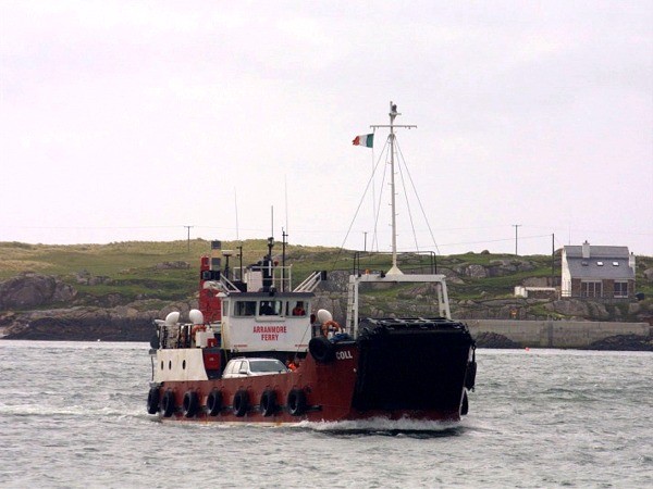 The ferry on the way to Arranmore