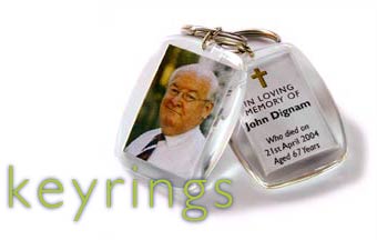 In Memoriam Keyrings from Celtic Cards In Memoriam Keyrings from Celtic Cards