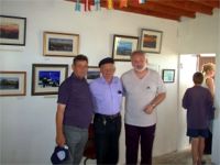 Patsy Dan Rodgers with a group of visitors at Dixon's Gallery