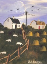 Tory Island Windmill (blue sky)