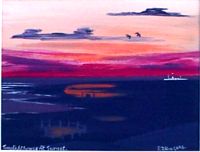 Tory Lighthouse at Sunset by Patsy Dan Rodgers Tory Lighthouse at Sunset by Patsy Dan Rodgers