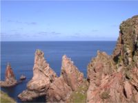 The three sisters - rocks at the north of Tory Island