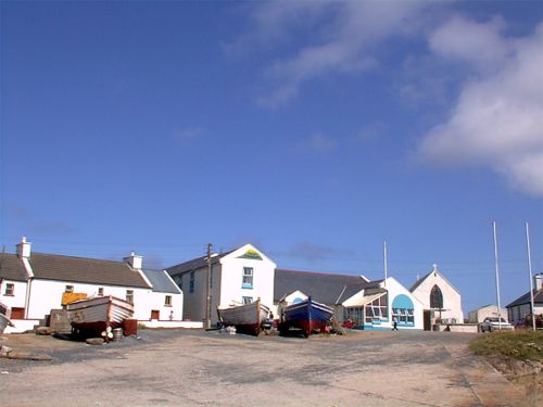 A parting view of West Town, Tory Island