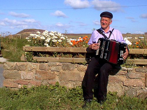 Patsy Dan Rodgers, artist, musician and the King of Tory