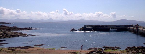 View of the main land from Tory Island overlooking the pier