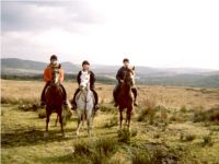 Horse riding near Wilkins Bar, Glenveagh, County Donegal